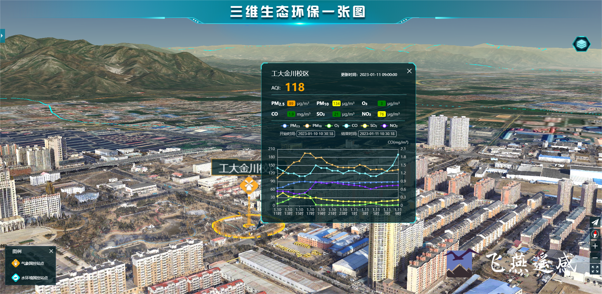 智慧環(huán)保三維可視化系統(tǒng)平臺(tái)，生態(tài)環(huán)境立體場(chǎng)景“入行入心”