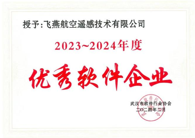 2023年度武漢市軟件行業(yè)“優(yōu)秀企業(yè)”、“優(yōu)秀工作者”稱號花落飛燕遙感
